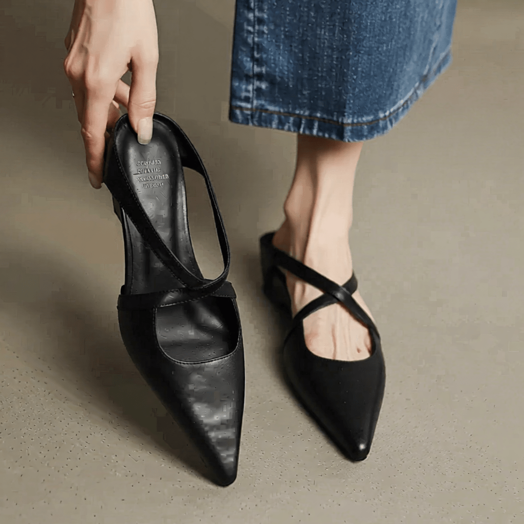 Aluna Women's Genuine Leather Mules - Stylish & Comfortable Slip - On Footwear