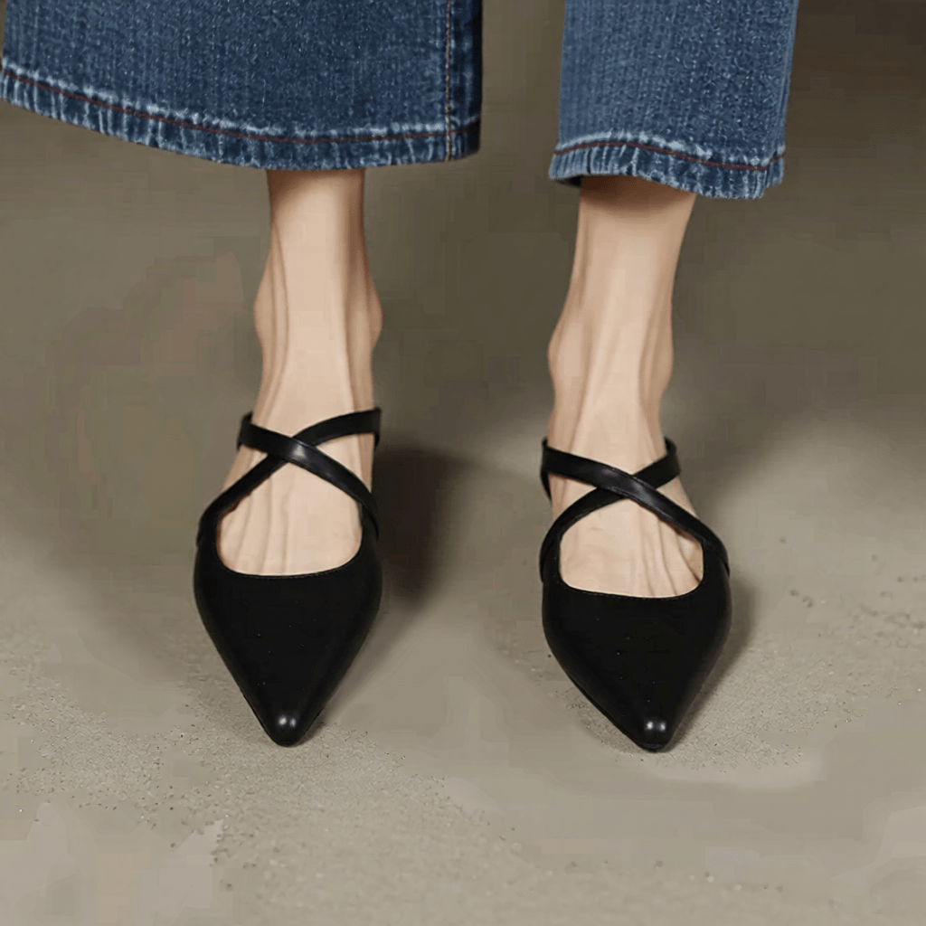 Aluna Women's Genuine Leather Mules - Stylish & Comfortable Slip - On Footwear