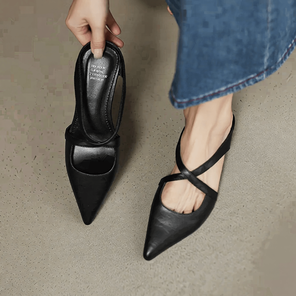 Aluna Women's Genuine Leather Mules - Stylish & Comfortable Slip - On Footwear