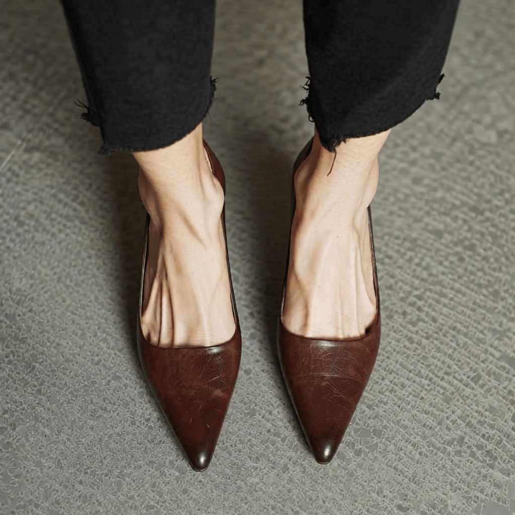 Anok Authentic Leather High Heels for Women - Stylish & Comfortable Footwear