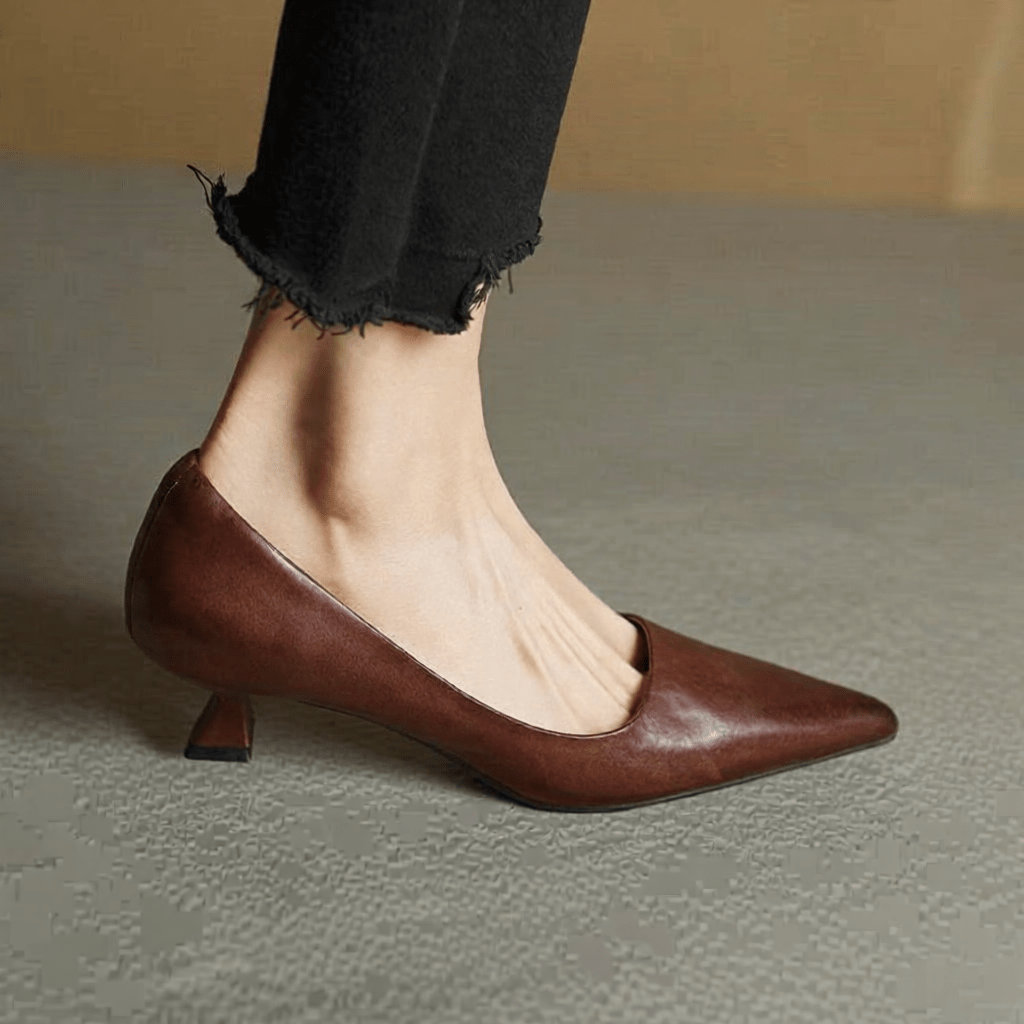 Anok Authentic Leather High Heels for Women - Stylish & Comfortable Footwear