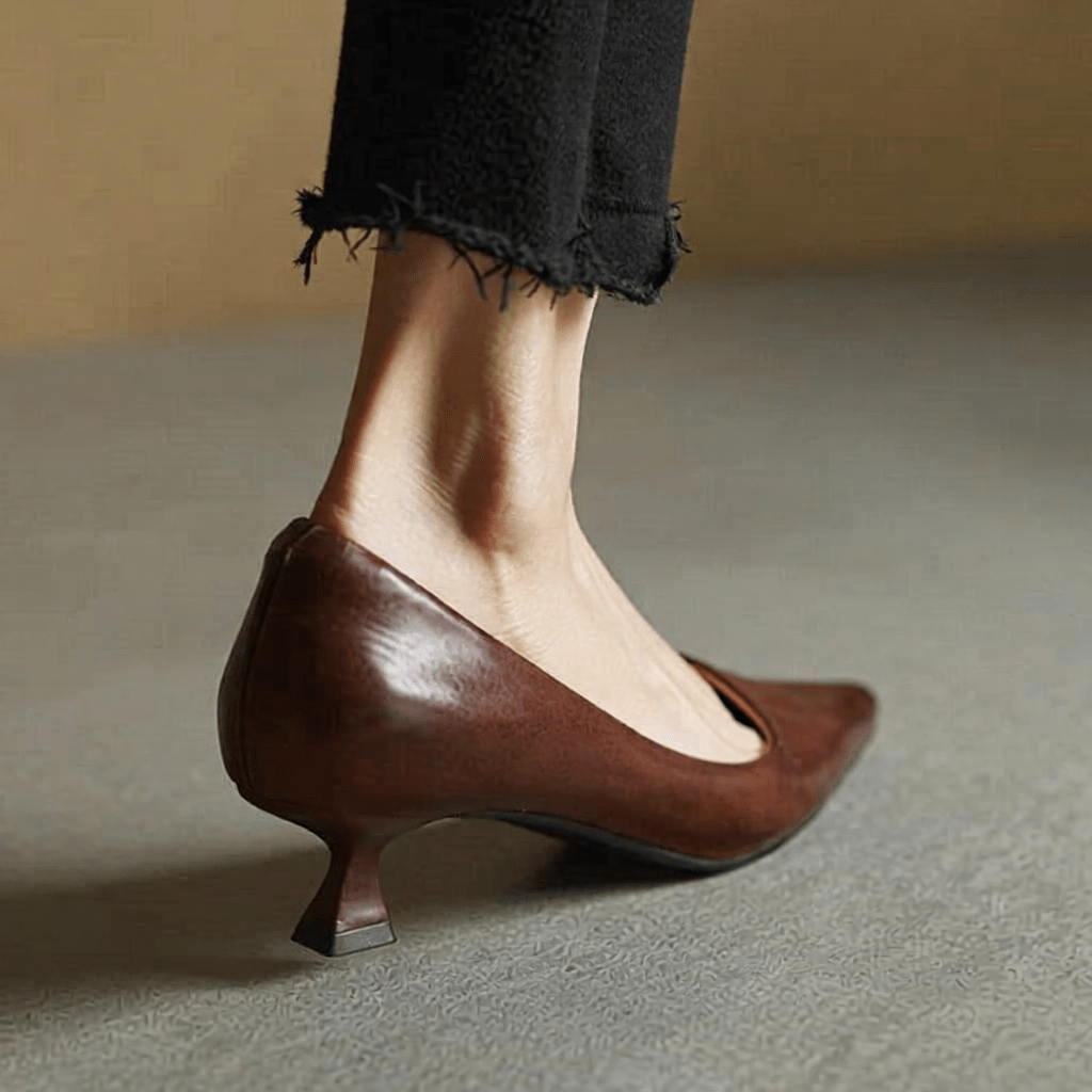 Anok Authentic Leather High Heels for Women - Stylish & Comfortable Footwear