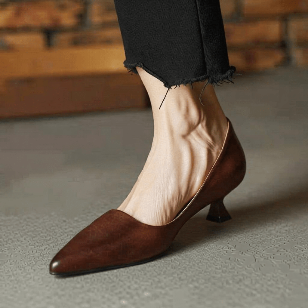 Anok Authentic Leather High Heels for Women - Stylish & Comfortable Footwear