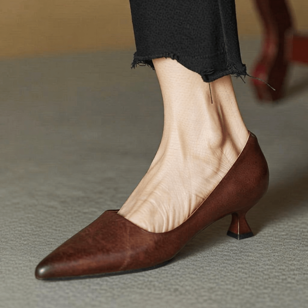 Anok Authentic Leather High Heels for Women - Stylish & Comfortable Footwear