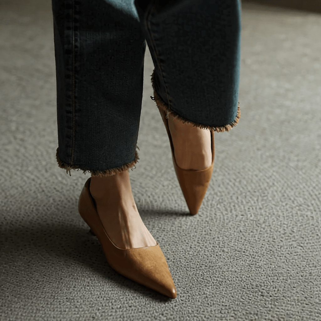 Anok Authentic Leather High Heels for Women - Stylish & Comfortable Footwear