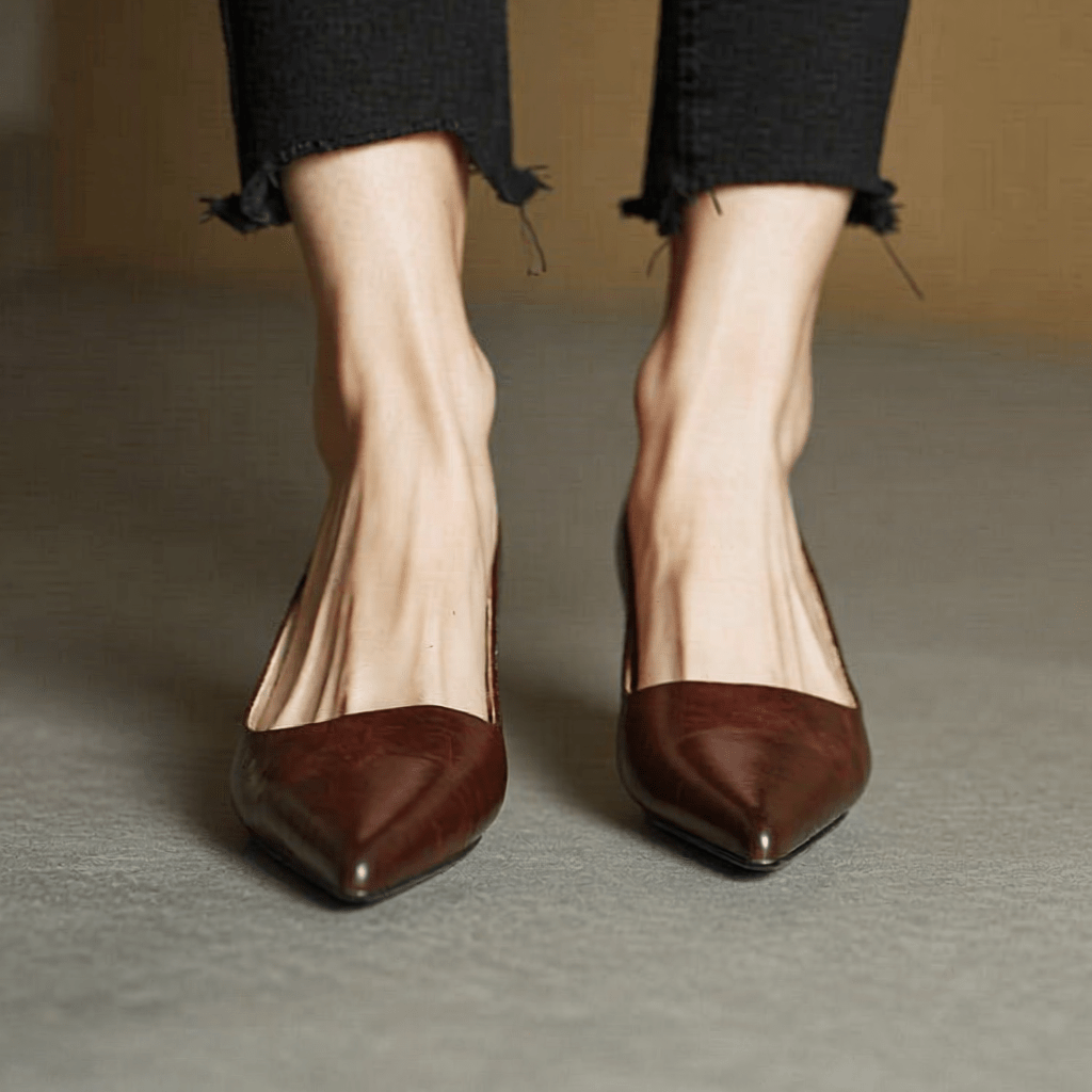 Anok Authentic Leather High Heels for Women - Stylish & Comfortable Footwear