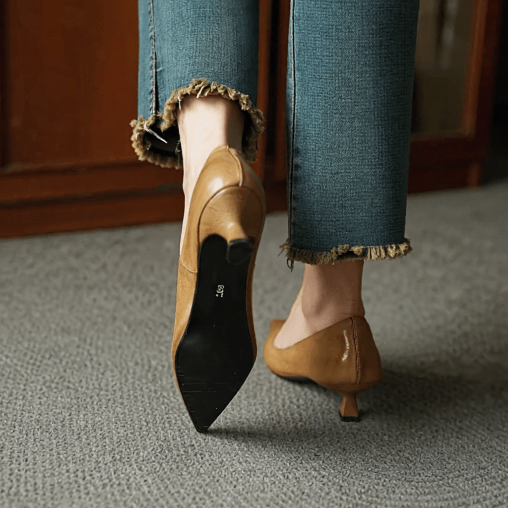 Anok Authentic Leather High Heels for Women - Stylish & Comfortable Footwear