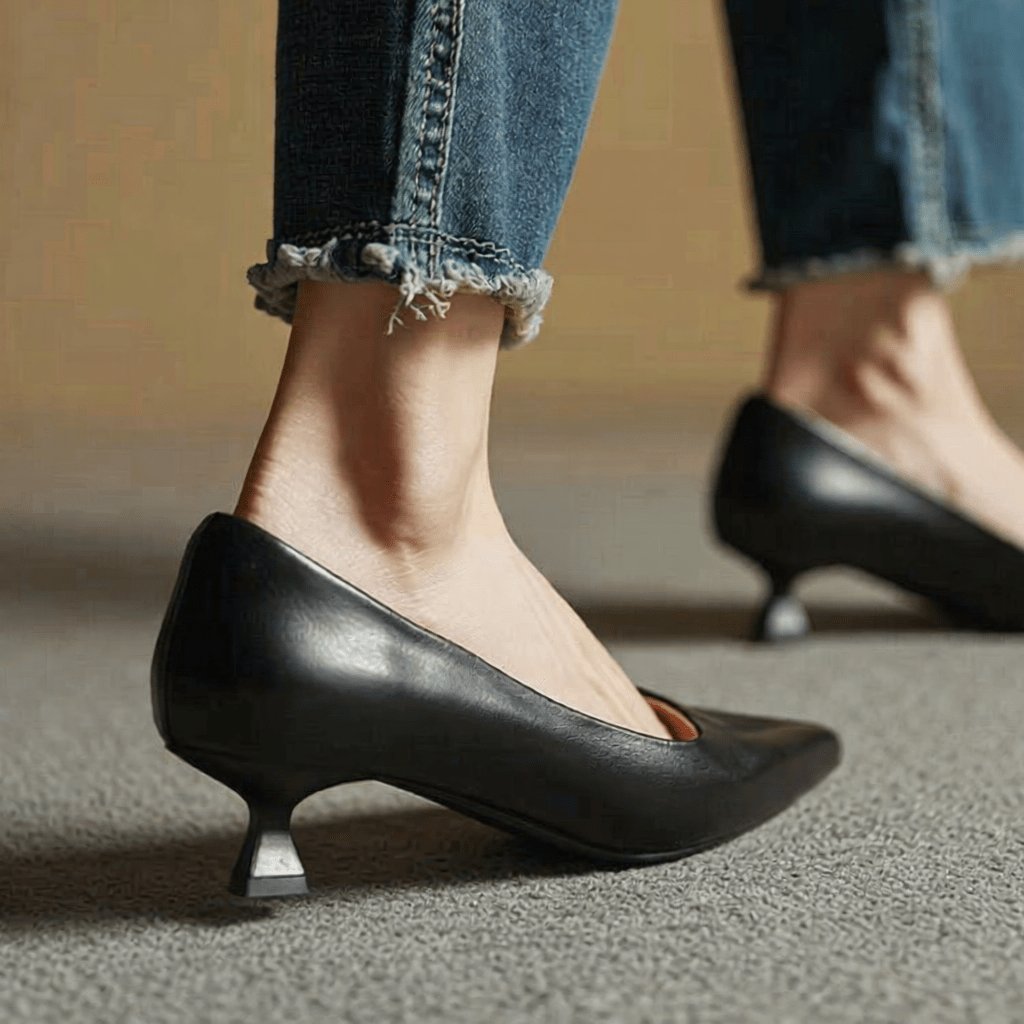 Anok Authentic Leather High Heels for Women - Stylish & Comfortable Footwear