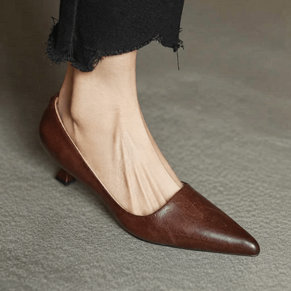 Anok Authentic Leather High Heels for Women - Stylish & Comfortable Footwear