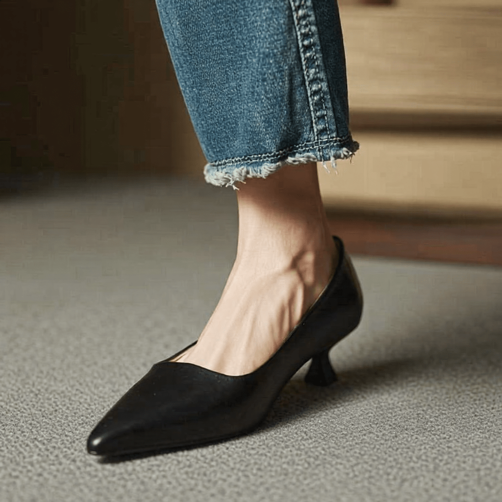 Anok Authentic Leather High Heels for Women - Stylish & Comfortable Footwear