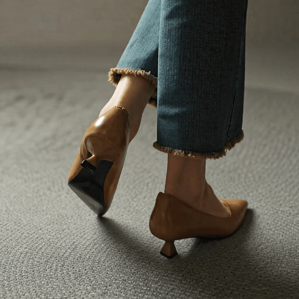Anok Authentic Leather High Heels for Women - Stylish & Comfortable Footwear