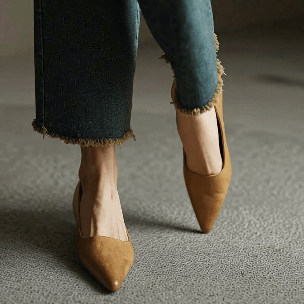 Anok Authentic Leather High Heels for Women - Stylish & Comfortable Footwear