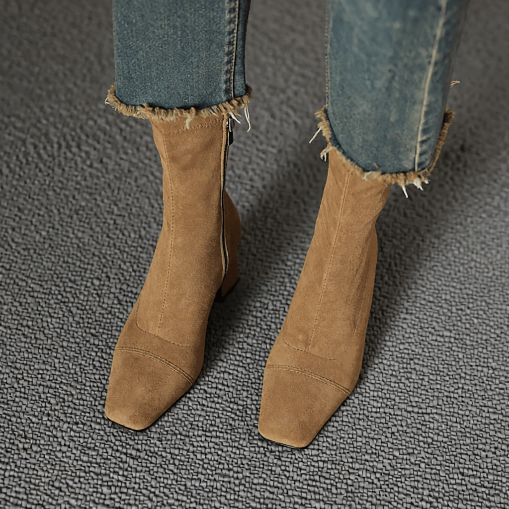 Authentic Aelis Suede Ankle Boots for Women - Stylish & Comfortable Footwear