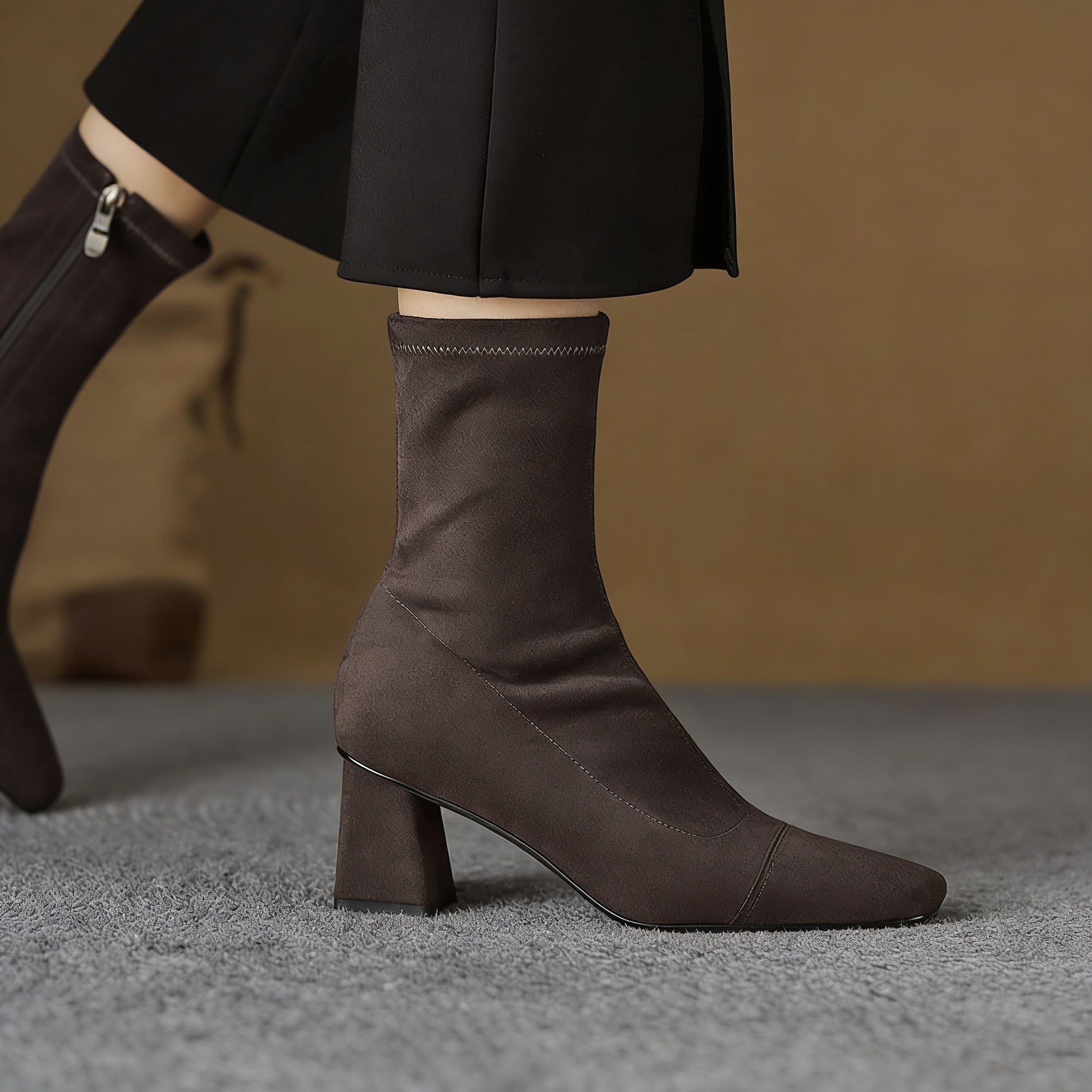 Authentic Aelis Suede Ankle Boots for Women - Stylish & Comfortable Footwear