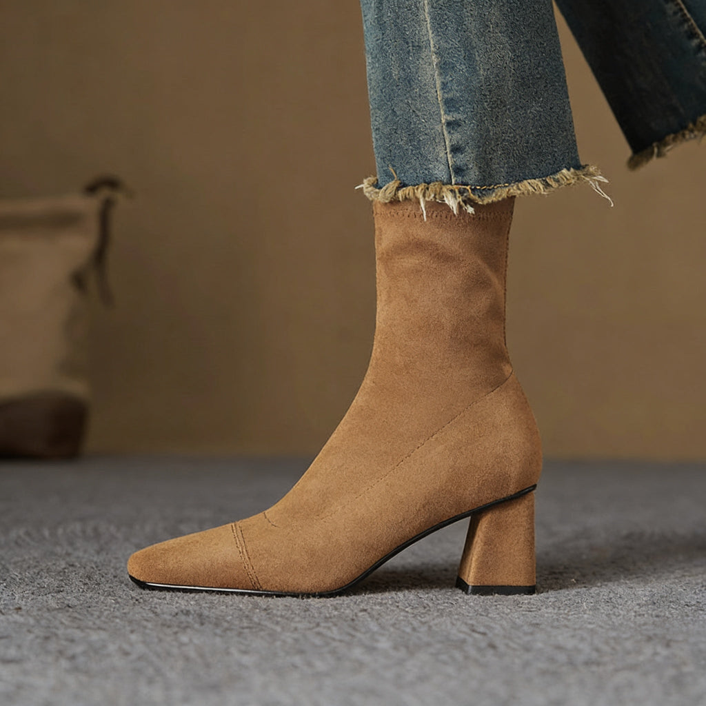 Authentic Aelis Suede Ankle Boots for Women - Stylish & Comfortable Footwear