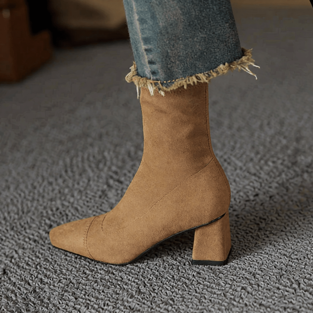 Authentic Aelis Suede Ankle Boots for Women - Stylish & Comfortable Footwear