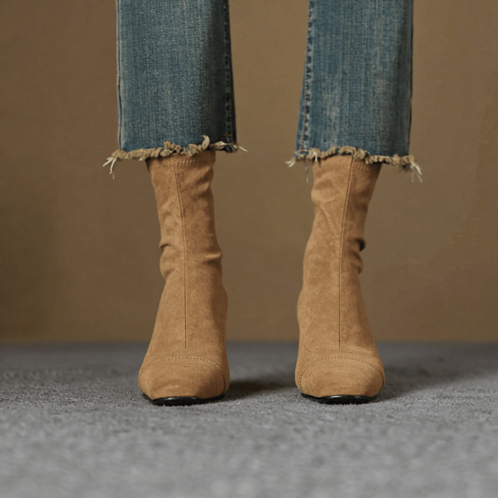 Authentic Aelis Suede Ankle Boots for Women - Stylish & Comfortable Footwear