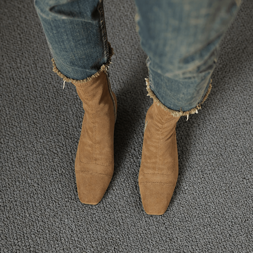 Authentic Aelis Suede Ankle Boots for Women - Stylish & Comfortable Footwear