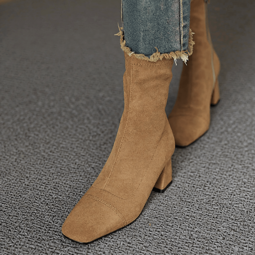 Authentic Aelis Suede Ankle Boots for Women - Stylish & Comfortable Footwear