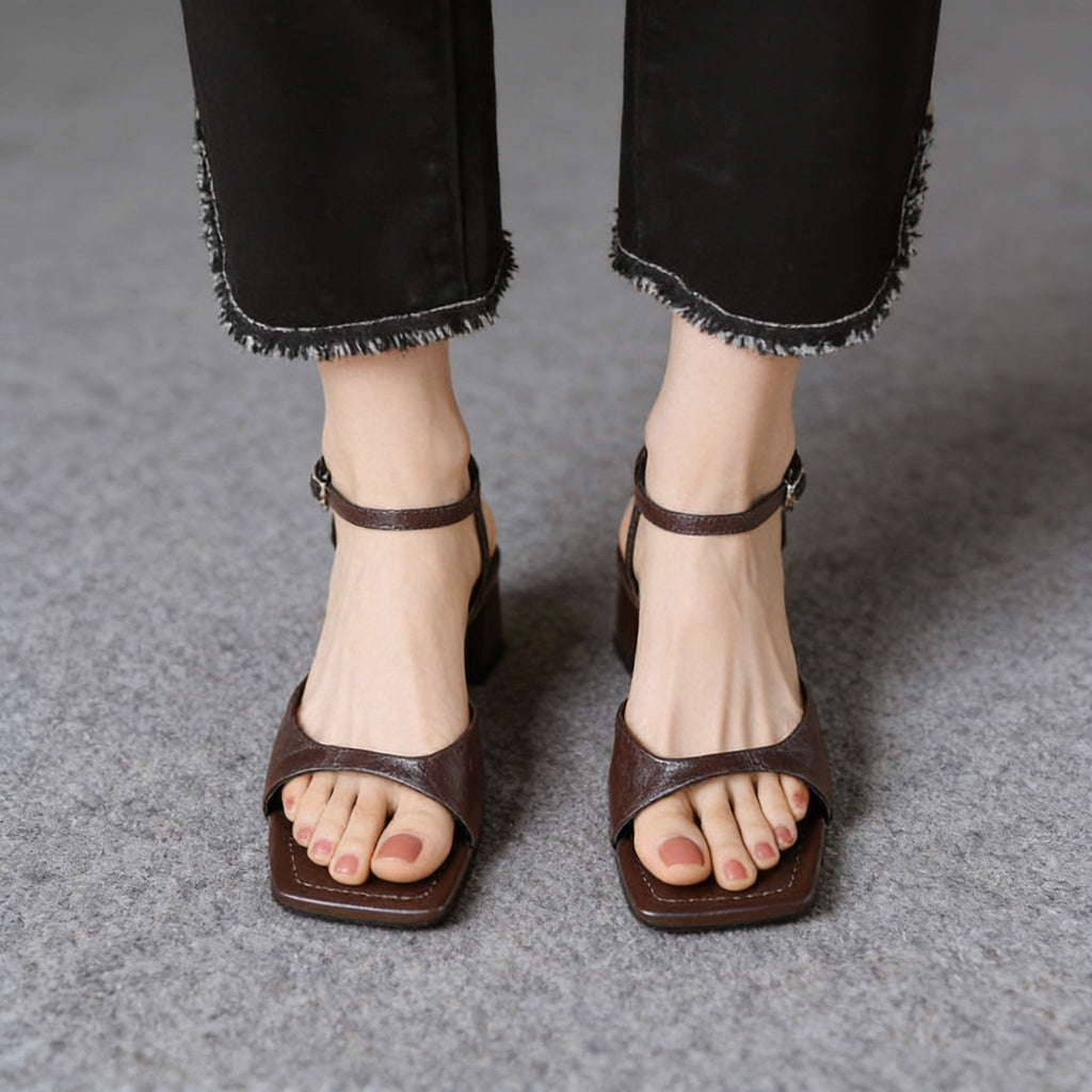 Authentic Ruby Genuine Leather Sandals for Women - Stylish & Comfortable Footwear