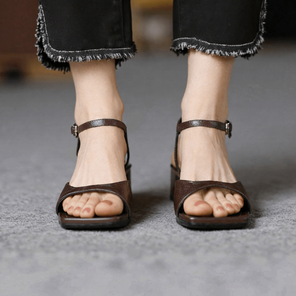 Authentic Ruby Genuine Leather Sandals for Women - Stylish & Comfortable Footwear