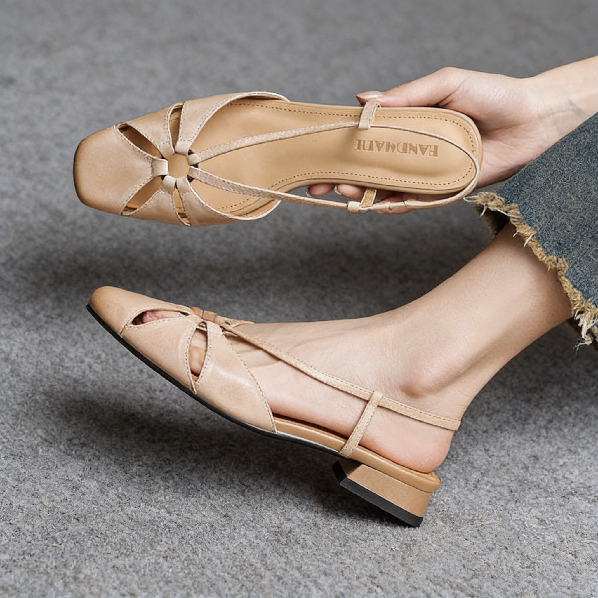 Elora Premium Genuine Leather Sandals for Women - Stylish & Comfortable Summer Footwear