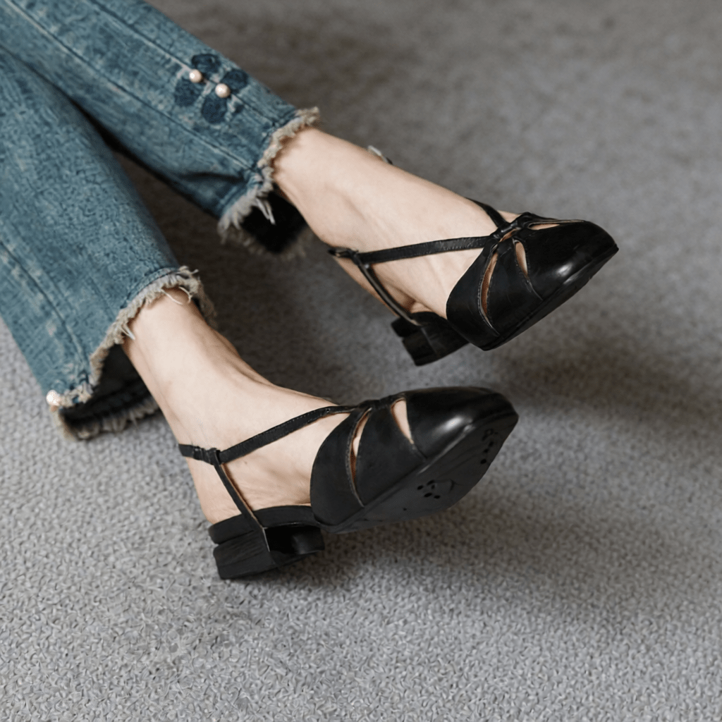Elora Premium Genuine Leather Sandals for Women - Stylish & Comfortable Summer Footwear
