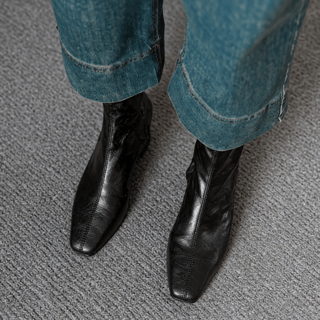 Estel Premium Genuine Leather Ankle Boots for Women - Stylish & Durable Footwear