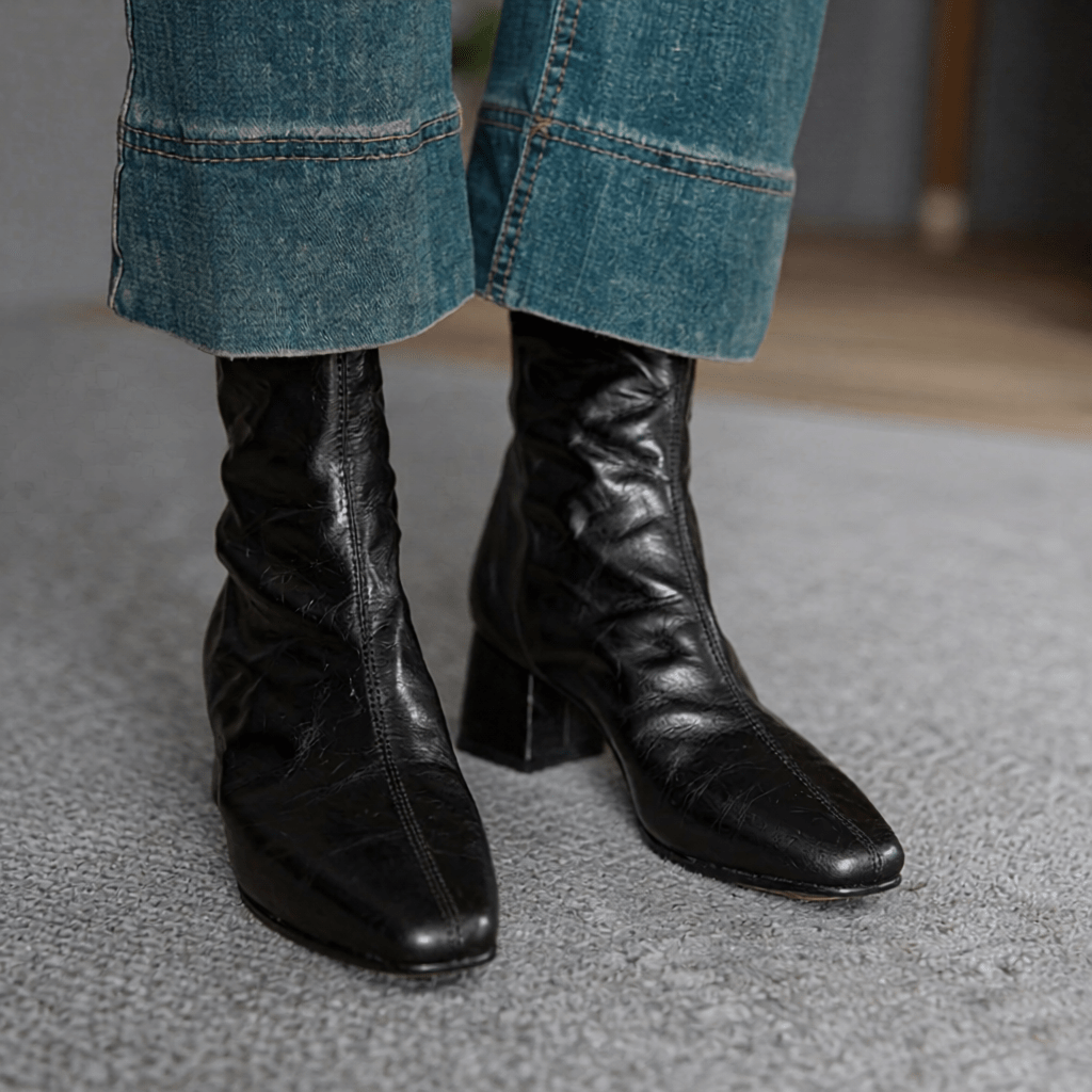 Estel Premium Genuine Leather Ankle Boots for Women - Stylish & Durable Footwear