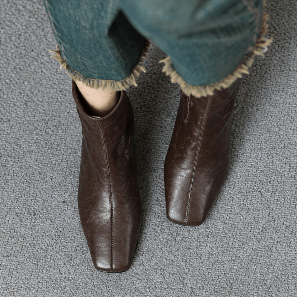 Estel Premium Genuine Leather Ankle Boots for Women - Stylish & Durable Footwear