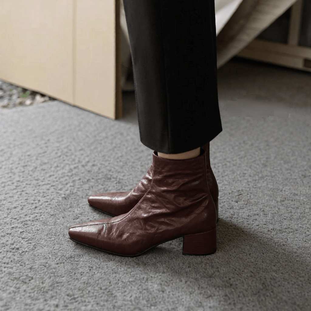 Estel Premium Genuine Leather Ankle Boots for Women - Stylish & Durable Footwear