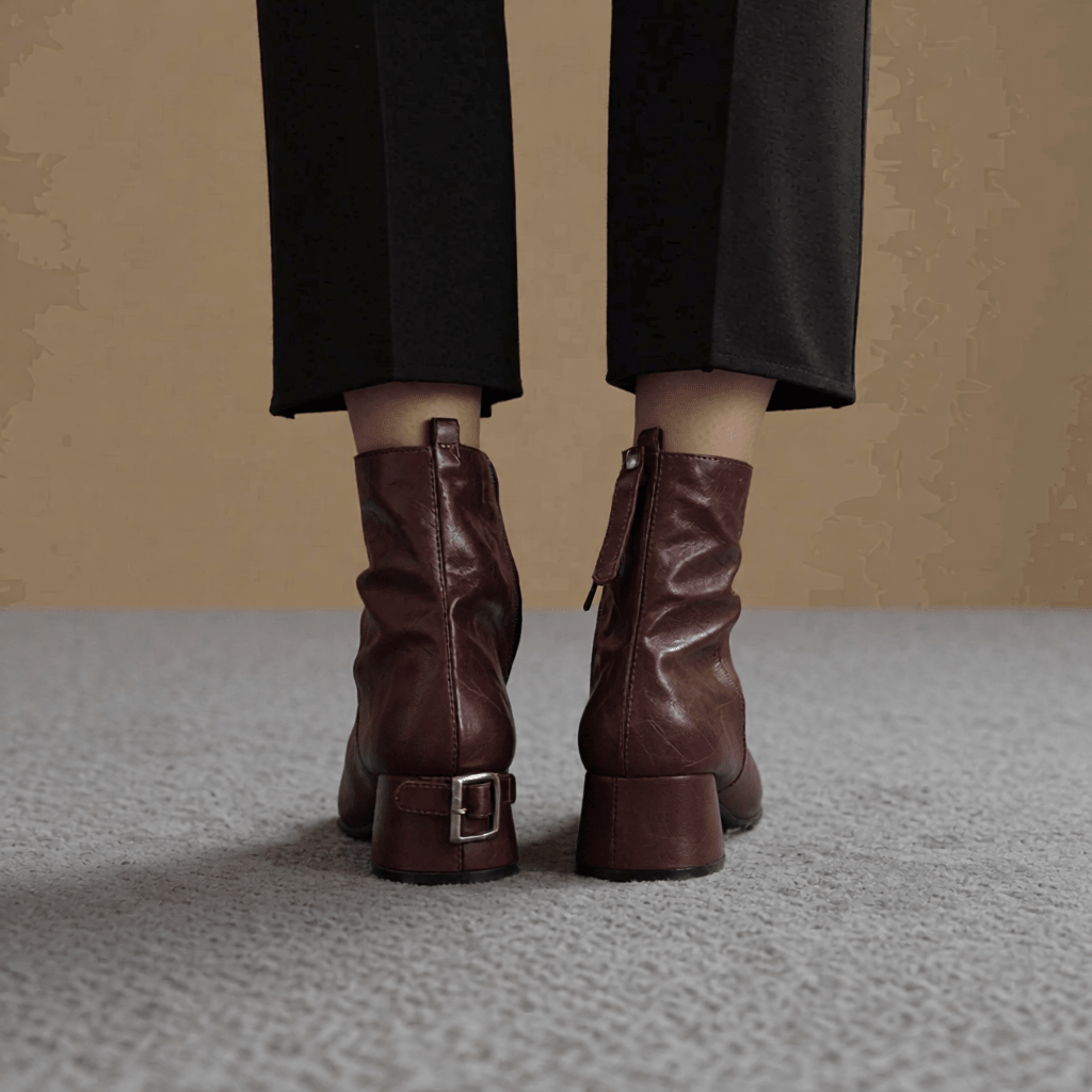 Estel Premium Genuine Leather Ankle Boots for Women - Stylish & Durable Footwear