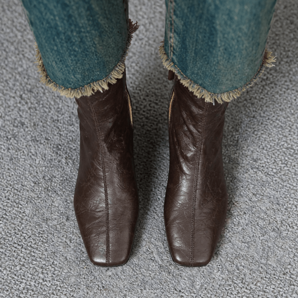 Estel Premium Genuine Leather Ankle Boots for Women - Stylish & Durable Footwear