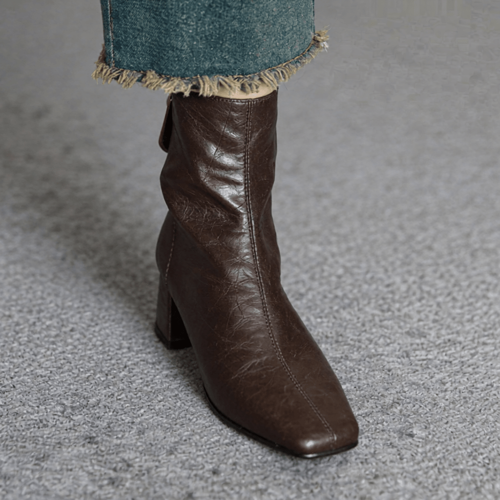 Estel Premium Genuine Leather Ankle Boots for Women - Stylish & Durable Footwear