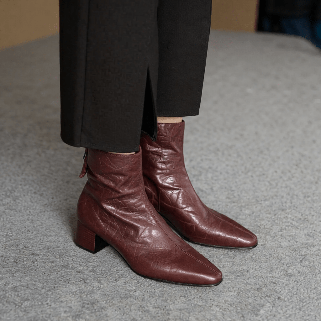 Estel Premium Genuine Leather Ankle Boots for Women - Stylish & Durable Footwear