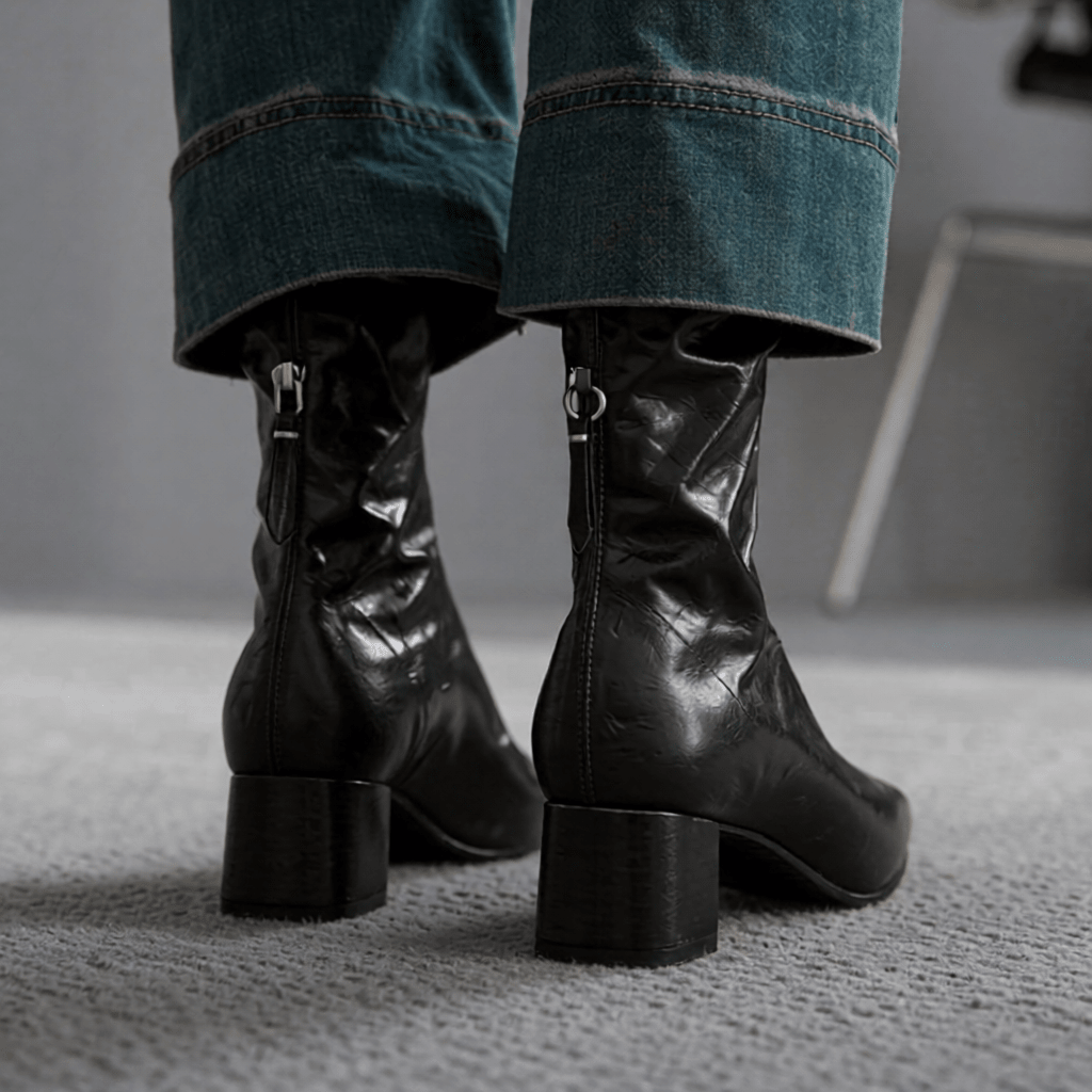 Estel Premium Genuine Leather Ankle Boots for Women - Stylish & Durable Footwear