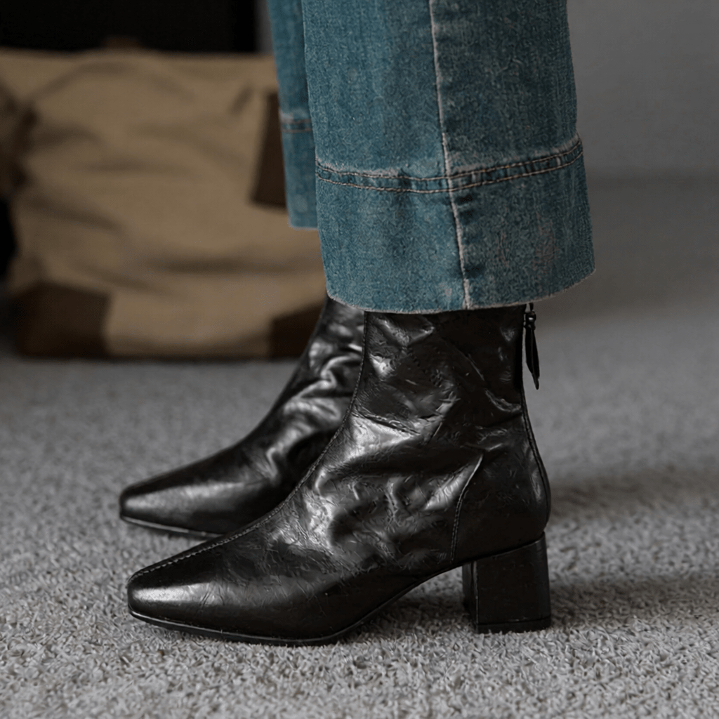Estel Premium Genuine Leather Ankle Boots for Women - Stylish & Durable Footwear