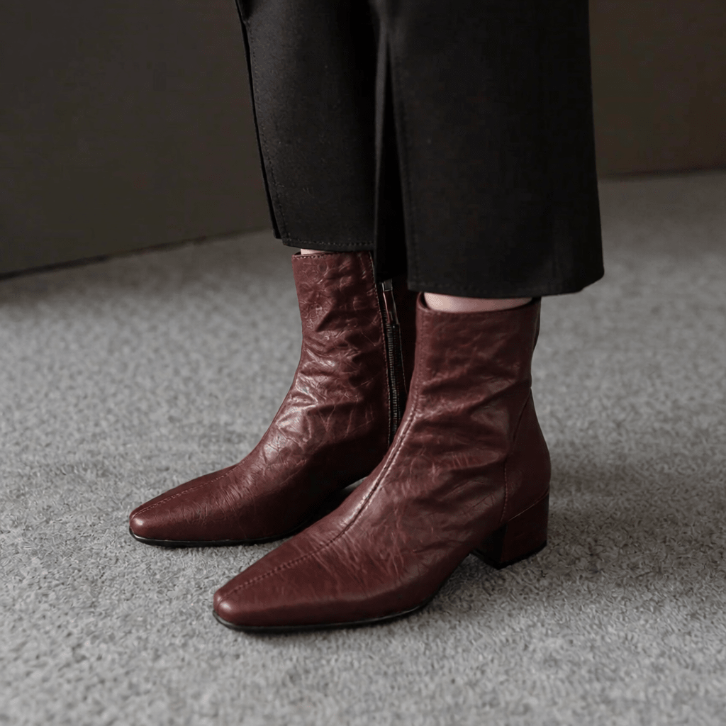 Estel Premium Genuine Leather Ankle Boots for Women - Stylish & Durable Footwear