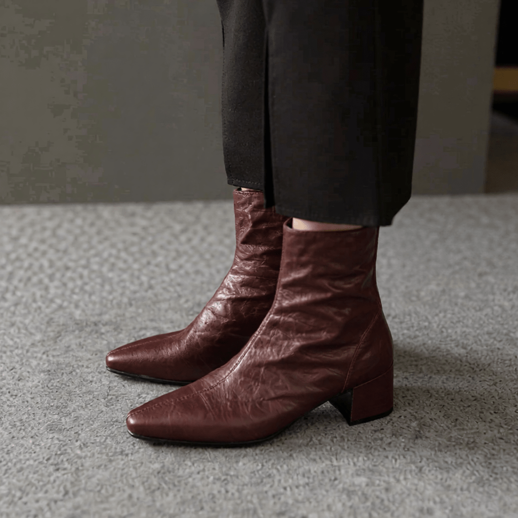 Estel Premium Genuine Leather Ankle Boots for Women - Stylish & Durable Footwear