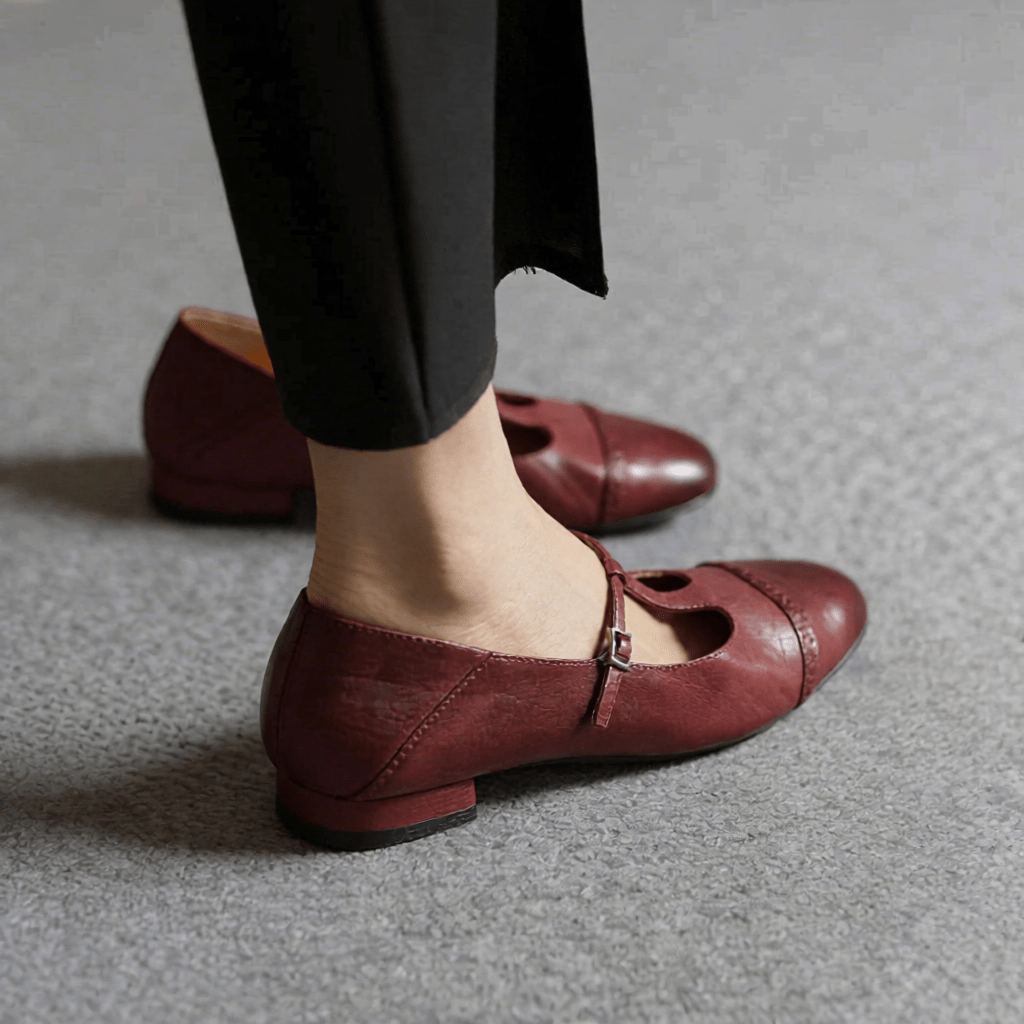 Graneth Women's Genuine Leather Flats - Stylish, Comfortable Everyday Footwear
