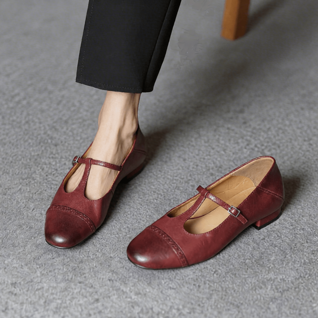 Graneth Women's Genuine Leather Flats - Stylish, Comfortable Everyday Footwear
