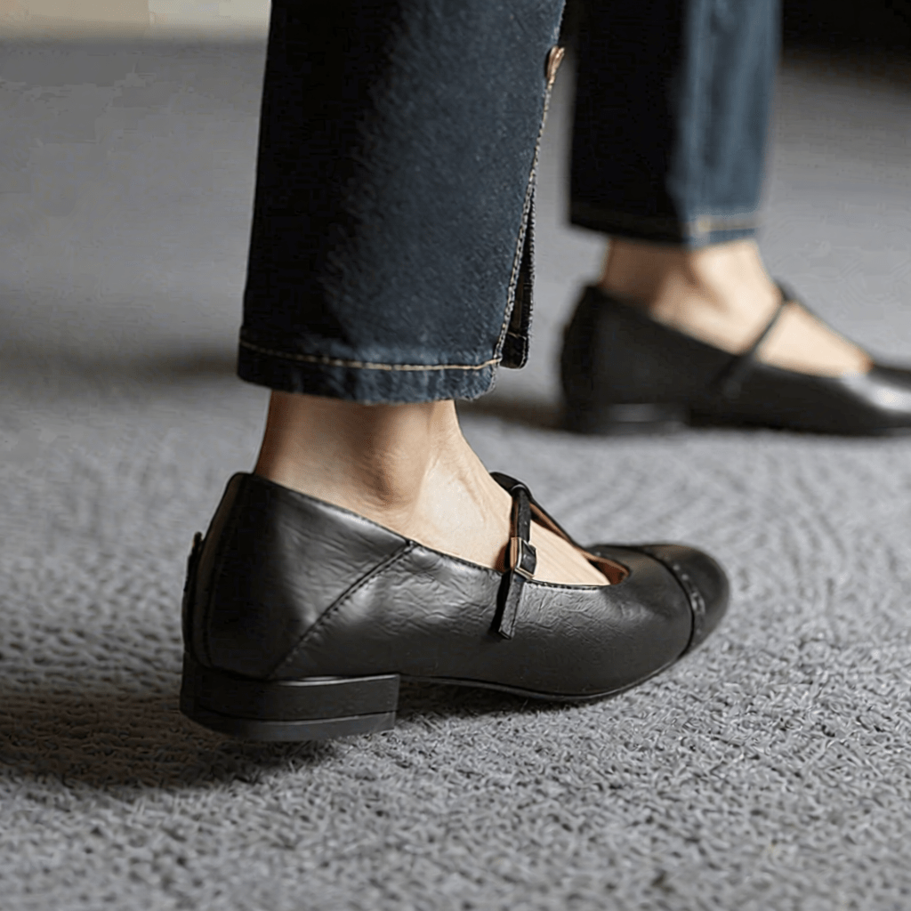 Graneth Women's Genuine Leather Flats - Stylish, Comfortable Everyday Footwear