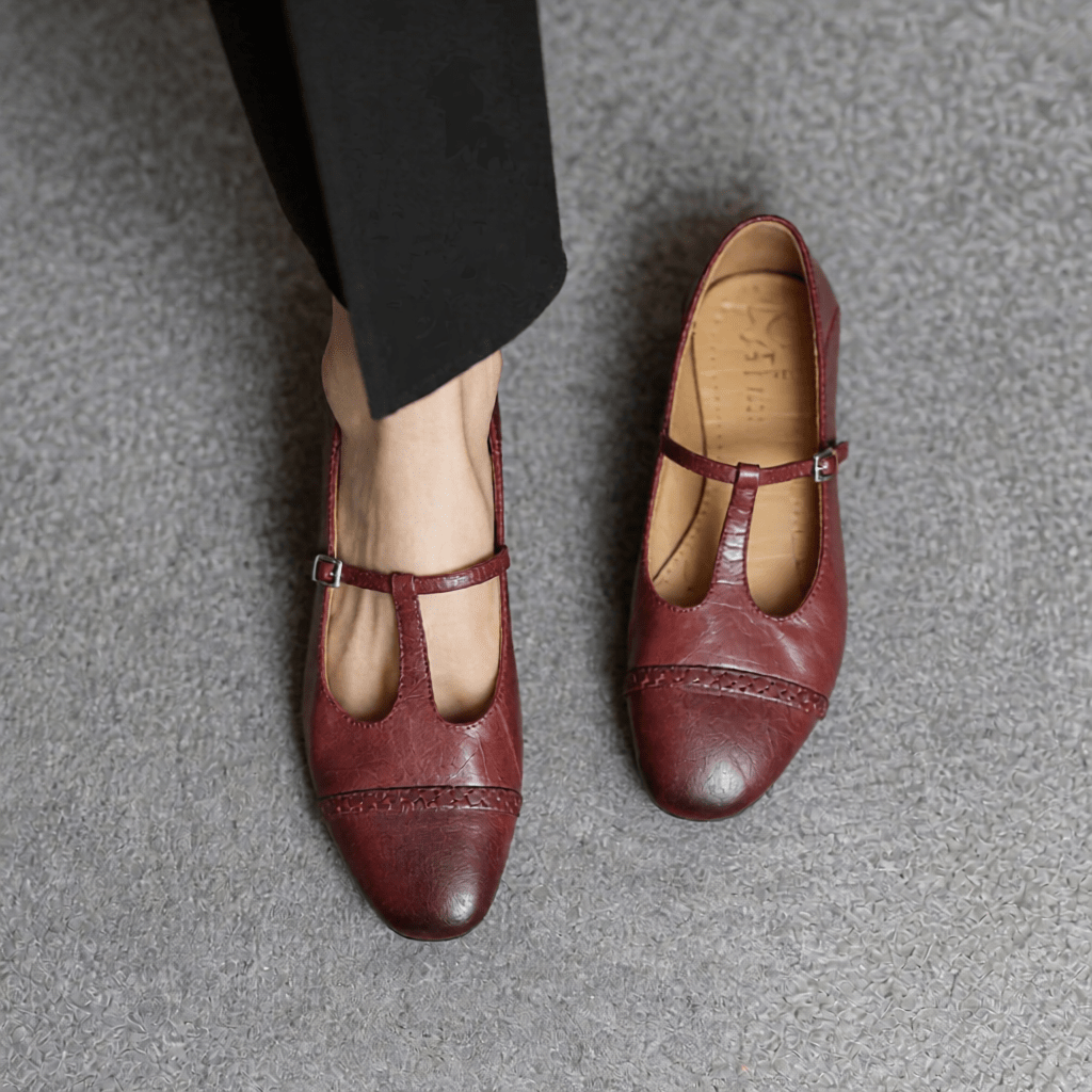 Graneth Women's Genuine Leather Flats - Stylish, Comfortable Everyday Footwear