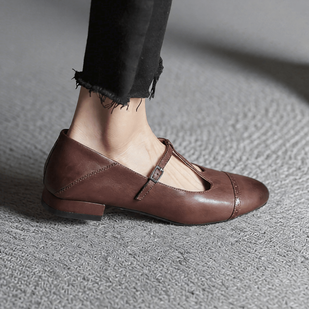 Graneth Women's Genuine Leather Flats - Stylish, Comfortable Everyday Footwear