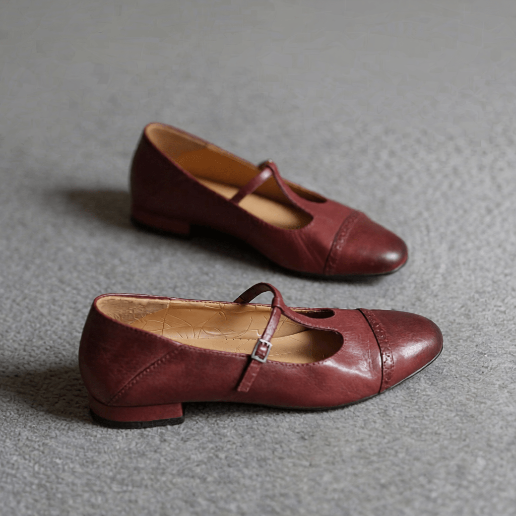 Graneth Women's Genuine Leather Flats - Stylish, Comfortable Everyday Footwear