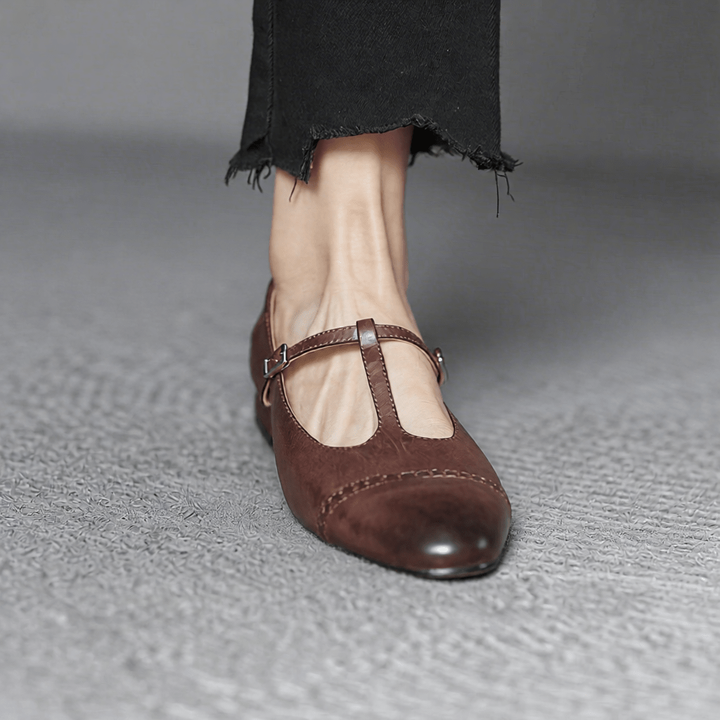 Graneth Women's Genuine Leather Flats - Stylish, Comfortable Everyday Footwear