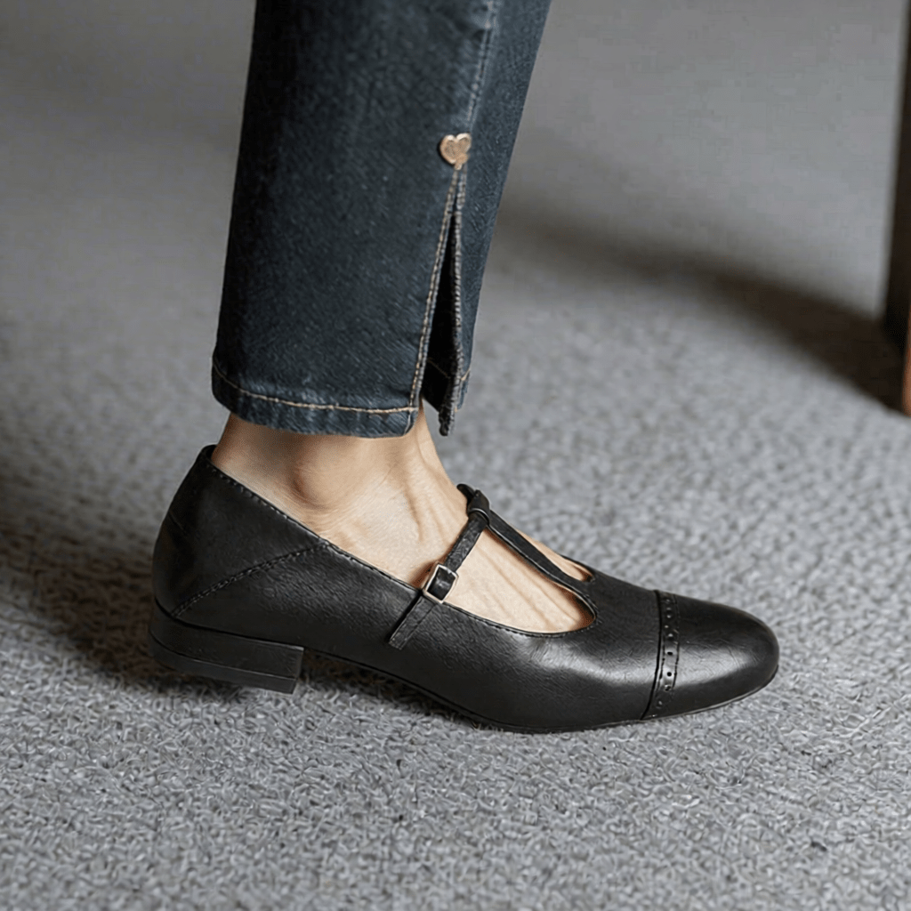 Graneth Women's Genuine Leather Flats - Stylish, Comfortable Everyday Footwear