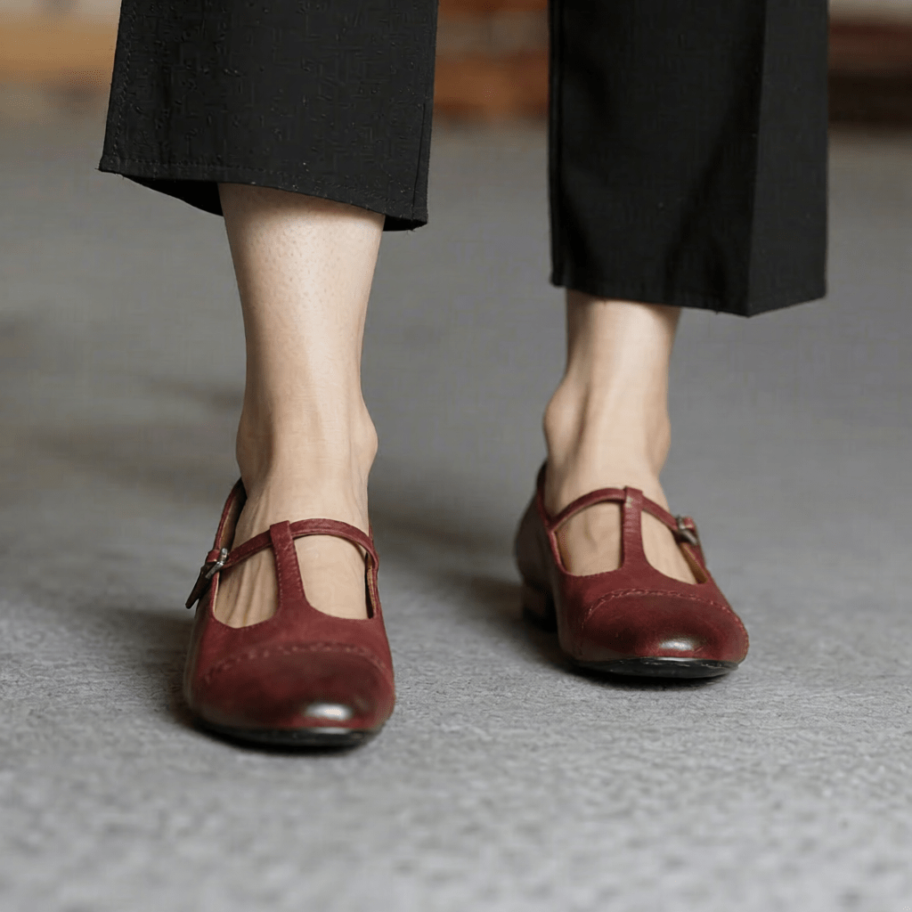 Graneth Women's Genuine Leather Flats - Stylish, Comfortable Everyday Footwear