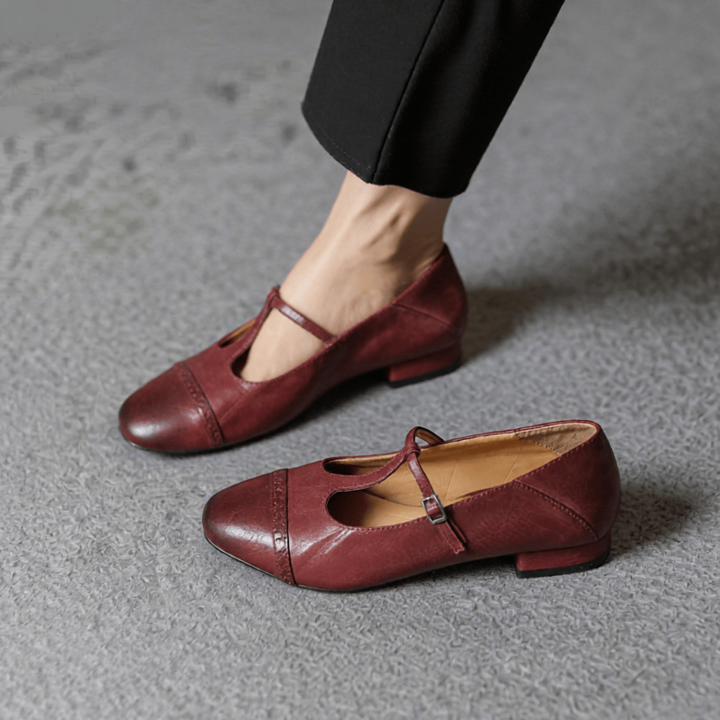 Graneth Women's Genuine Leather Flats - Stylish, Comfortable Everyday Footwear