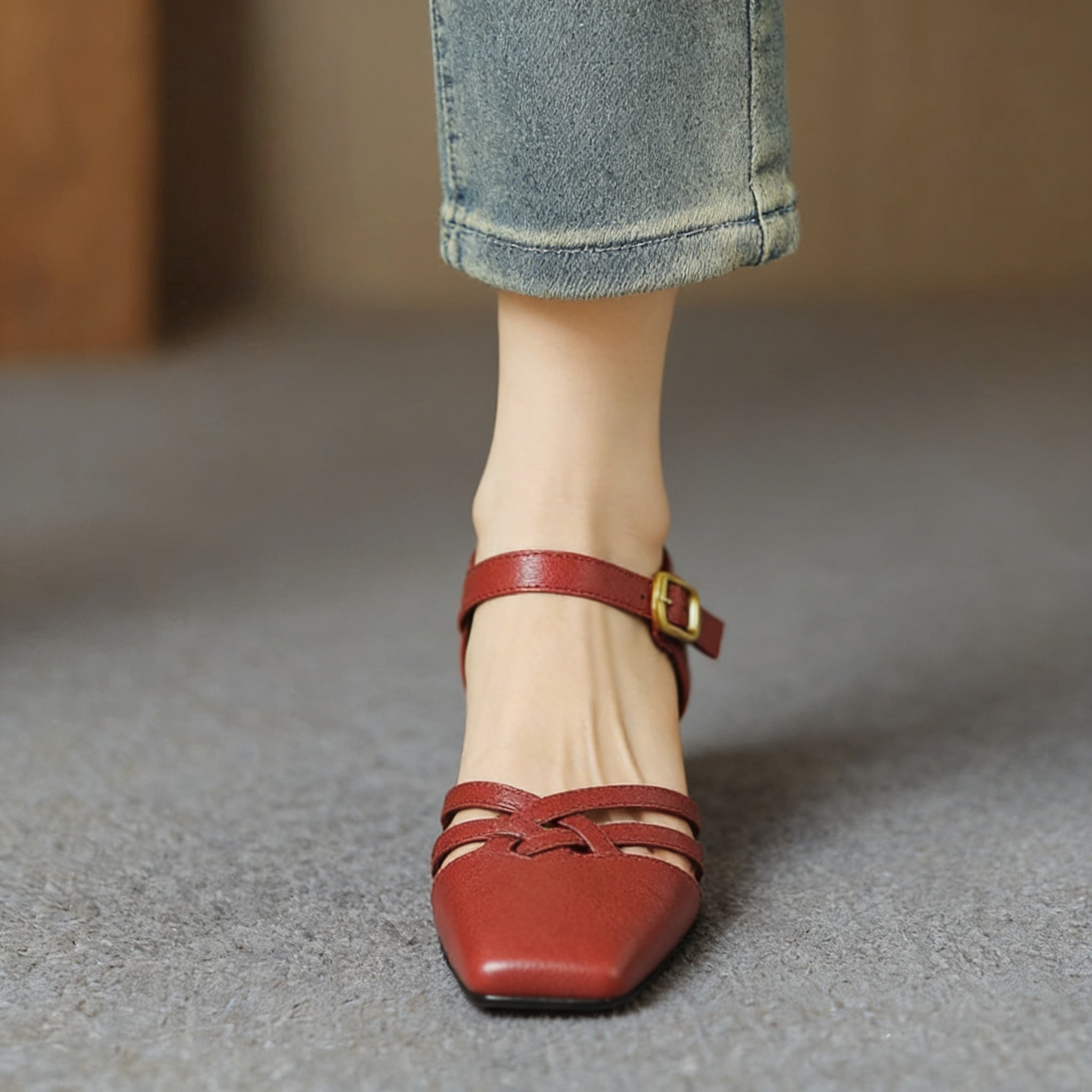Marisol Premium Genuine Leather High Heels for Women - Stylish & Comfortable Footwear